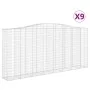Cestas de gaviones 9 uds forma de arco hierro 400x50x180/200 cm by , Pots and planters - Ref: Foro24-3146015, Price: 2,00 €, ...