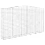 Cestas de gaviones 9 uds forma de arco hierro 400x50x220/240 cm by , Pots and planters - Ref: Foro24-3146041, Price: 2,00 €, ...