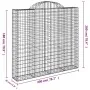 Cestas de gaviones 10 uds forma de arco hierro 200x30x180/200cm by , Pots and planters - Ref: Foro24-3146202, Price: 1,00 €, ...