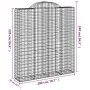 Cestas de gaviones 18 uds forma de arco hierro 200x50x220/240cm by , Pots and planters - Ref: Foro24-3146460, Price: 2,00 €, ...