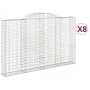 Cestas de gaviones 8 uds forma de arco hierro 300x30x180/200 cm by , Pots and planters - Ref: Foro24-3146599, Price: 1,00 €, ...