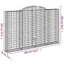Cestas de gaviones 8 uds forma de arco hierro 300x30x180/200 cm by , Pots and planters - Ref: Foro24-3146599, Price: 1,00 €, ...