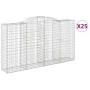 Cestas gaviones 25 uds forma de arco hierro 300x50x160/180 cm by , Pots and planters - Ref: Foro24-3146770, Price: 3,00 €, Di...