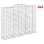 Cestas de gaviones 10 uds forma de arco hierro 300x50x220/240cm de , Maceteros y jardineras - Ref: Foro24-3146817, Precio: 2,...