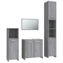 Set de muebles de baño 4 pzas madera contrachapada gris sonoma by , Bathroom furniture - Ref: Foro24-3154404, Price: 178,32 €...