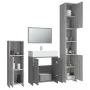 Set de muebles de baño 4 pzas madera contrachapada gris sonoma by , Bathroom furniture - Ref: Foro24-3154404, Price: 178,32 €...
