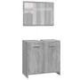 Set de muebles de baño 4 pzas madera contrachapada gris sonoma by , Bathroom furniture - Ref: Foro24-3154404, Price: 178,32 €...