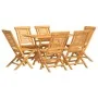 Juego de comedor de jardín 7 piezas madera maciza de teca von , Gartensets - Ref: Foro24-3155000, Preis: 626,66 €, Rabatt: %