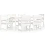 Juego de comedor de jardín 7 piezas madera maciza pino blanco by , Garden sets - Ref: Foro24-3154714, Price: 580,20 €, Discou...