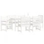 Juego de comedor de jardín 7 piezas madera maciza pino blanco by , Garden sets - Ref: Foro24-3154714, Price: 580,20 €, Discou...