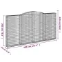 Cestas de gaviones 4 uds forma de arco hierro 400x30x200/220 cm by , Pots and planters - Ref: Foro24-3146933, Price: 994,54 €...