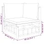 Set de muebles de jardín 5 piezas bambú con cojines gris oscuro von , Gartensets - Ref: Foro24-3155217, Preis: 520,14 €, Raba...