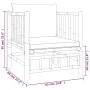 Set de muebles de jardín 5 piezas bambú con cojines gris oscuro von , Gartensets - Ref: Foro24-3155217, Preis: 520,14 €, Raba...