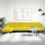 Sofá cama en forma de L terciopelo amarillo 260x140x70 cm by , Sofas - Ref: Foro24-3157246, Price: 403,33 €, Discount: %