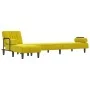Sofá cama en forma de L terciopelo amarillo 260x140x70 cm by , Sofas - Ref: Foro24-3157246, Price: 403,33 €, Discount: %