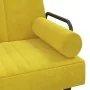Sofá cama en forma de L terciopelo amarillo 260x140x70 cm by , Sofas - Ref: Foro24-3157246, Price: 403,33 €, Discount: %
