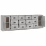 Aparadores 3 piezas madera contrachapada gris hormigón by , Sideboards - Ref: Foro24-3185291, Price: 316,62 €, Discount: %