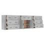 Aparadores 3 piezas madera contrachapada gris hormigón by , Sideboards - Ref: Foro24-3185427, Price: 273,67 €, Discount: %