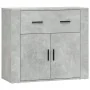 Aparadores 3 piezas madera contrachapada gris hormigón by , Sideboards - Ref: Foro24-3185427, Price: 273,67 €, Discount: %