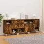 Aparadores 3 uds madera contrachapada roble ahumado 60x35x70 cm by , Sideboards - Ref: Foro24-3185740, Price: 201,84 €, Disco...