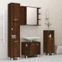 Set de muebles de baño 4 pzas madera contrachapada marrón roble de , Muebles de baño - Ref: Foro24-3187614, Precio: 238,50 €,...