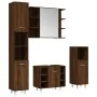Set de muebles de baño 4 pzas madera contrachapada marrón roble de , Muebles de baño - Ref: Foro24-3187614, Precio: 238,50 €,...