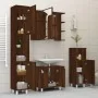 Set de muebles de baño 4 pzas madera contrachapada marrón roble de , Muebles de baño - Ref: Foro24-3187614, Precio: 238,50 €,...