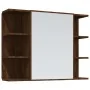 Set de muebles de baño 4 pzas madera contrachapada marrón roble de , Muebles de baño - Ref: Foro24-3187614, Precio: 238,50 €,...