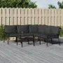 Juego de muebles de jardín 6 piezas acero con cojines gris de , Conjuntos de jardín - Ref: Foro24-3187952, Precio: 563,10 €, ...