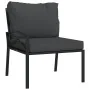 Juego de muebles de jardín 6 piezas acero con cojines gris de , Conjuntos de jardín - Ref: Foro24-3187952, Precio: 563,10 €, ...
