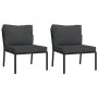 Juego de muebles de jardín 6 piezas acero con cojines gris de , Conjuntos de jardín - Ref: Foro24-3187952, Precio: 563,10 €, ...