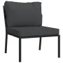 Juego de muebles de jardín 6 piezas acero con cojines gris de , Conjuntos de jardín - Ref: Foro24-3187952, Precio: 563,10 €, ...