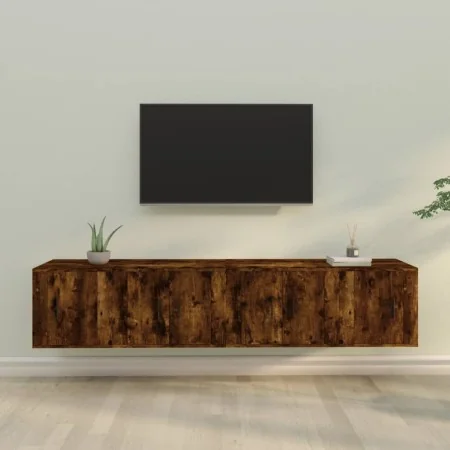 Set de muebles de TV 4 pzas madera contrachapada roble ahumado von , TV-Möbel - Ref: Foro24-3188435, Preis: 120,46 €, Rabatt: %