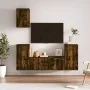 Set de muebles de TV 5 pzas madera contrachapada roble ahumado de , Muebles TV - Ref: Foro24-3188579, Precio: 206,14 €, Descu...