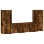 Set de muebles de TV 4 pzas madera contrachapada roble ahumado de , Muebles TV - Ref: Foro24-3188771, Precio: 175,44 €, Descu...
