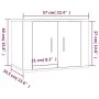 Set de muebles de TV 4 pzas madera contrachapada roble ahumado de , Muebles TV - Ref: Foro24-3188771, Precio: 175,44 €, Descu...