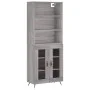 Aparador alto madera contrachapada gris sonoma 69,5x34x180 cm von , Sideboards - Ref: Foro24-3189291, Preis: 140,66 €, Rabatt: %
