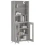 Aparador alto madera contrachapada gris sonoma 69,5x34x180 cm von , Sideboards - Ref: Foro24-3189291, Preis: 140,66 €, Rabatt: %