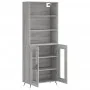 Aparador alto madera contrachapada gris sonoma 69,5x34x180 cm von , Sideboards - Ref: Foro24-3189291, Preis: 140,66 €, Rabatt: %