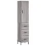 Aparador alto madera contrachapada gris Sonoma 34,5x34x180 cm by , Sideboards - Ref: Foro24-3198863, Price: 124,21 €, Discoun...