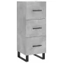 Aparador de madera contrachapada gris hormigón 34,5x34x180 cm by , Sideboards - Ref: Foro24-3198877, Price: 118,62 €, Discoun...