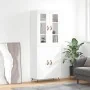 Aparador alto madera contrachapada blanco brillo 69,5x34x180 cm de , Aparadores - Ref: Foro24-3198187, Precio: 163,11 €, Desc...