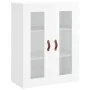 Aparador alto madera contrachapada blanco brillo 69,5x34x180 cm de , Aparadores - Ref: Foro24-3198187, Precio: 163,11 €, Desc...