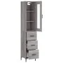 Aparador alto madera contrachapada gris Sonoma 34,5x34x180 cm de , Aparadores - Ref: Foro24-3199239, Precio: 124,00 €, Descue...