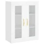 Aparador alto madera contrachapada blanco 69,5x34x180 cm de , Aparadores - Ref: Foro24-3198193, Precio: 164,98 €, Descuento: %