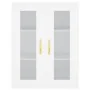 Aparador alto madera contrachapada blanco 69,5x34x180 cm de , Aparadores - Ref: Foro24-3198193, Precio: 164,98 €, Descuento: %