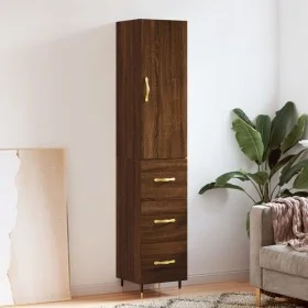 Aparador alto madera contrachapada roble marrón 34,5x34x180 cm von , Sideboards - Ref: Foro24-3198840, Preis: 110,90 €, Rabat...