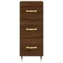 Aparador alto madera contrachapada roble marrón 34,5x34x180 cm by , Sideboards - Ref: Foro24-3198840, Price: 110,87 €, Discou...