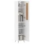 Aparador alto madera contrachapada blanco 34,5x34x180 cm von , Sideboards - Ref: Foro24-3200105, Preis: 106,58 €, Rabatt: %