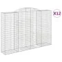 Cestas de gaviones 12 uds forma de arco hierro 300x50x200/220cm by , Pots and planters - Ref: Foro24-3146801, Price: 2,00 €, ...
